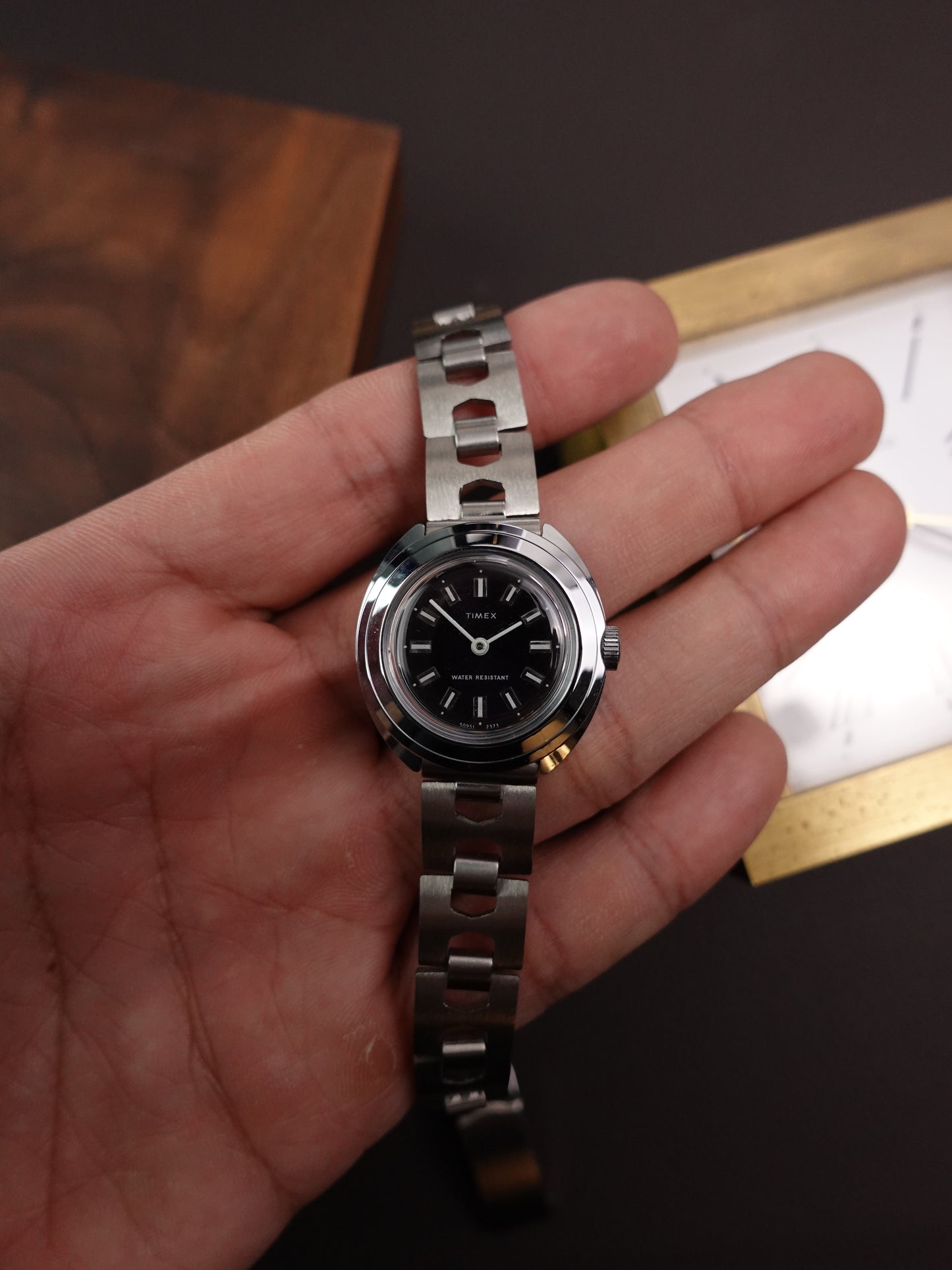 1960s Ladiex Timex aubergine Purple Manual winding New Old stock.