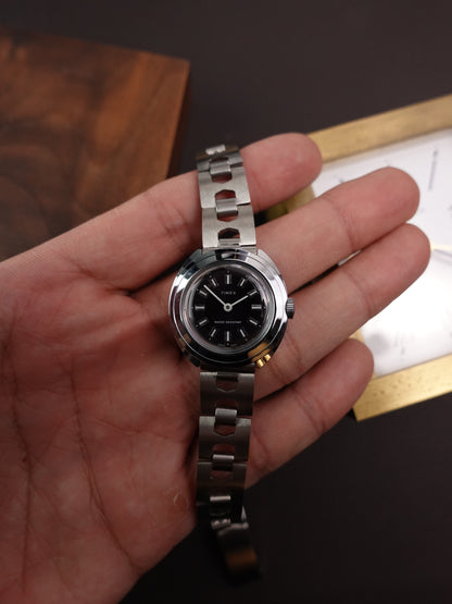 1960s Ladiex Timex aubergine Purple Manual winding New Old stock.