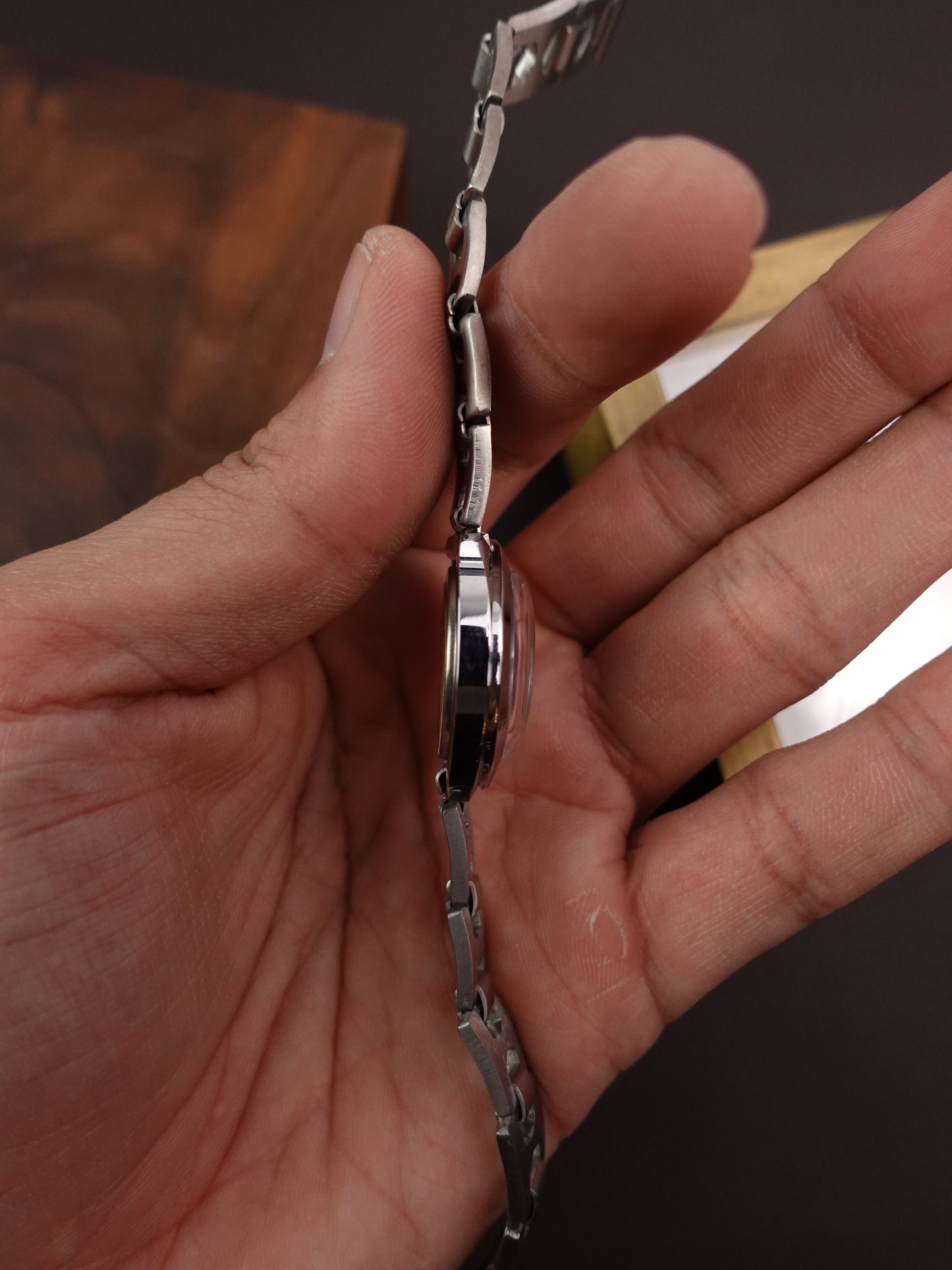 1960s Ladiex Timex aubergine Purple Manual winding New Old stock.