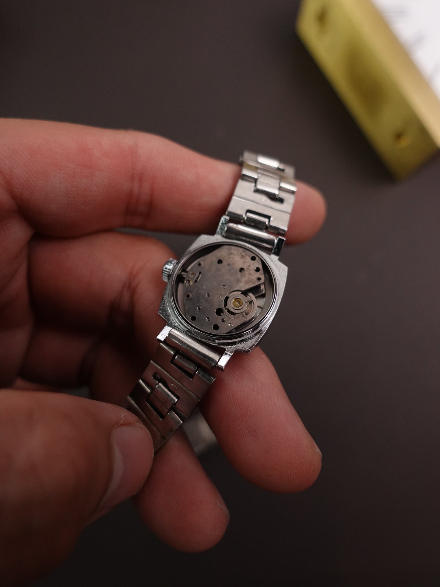 1960s Ladiex Timex Sunburst Grey Manual winding New Old stock.