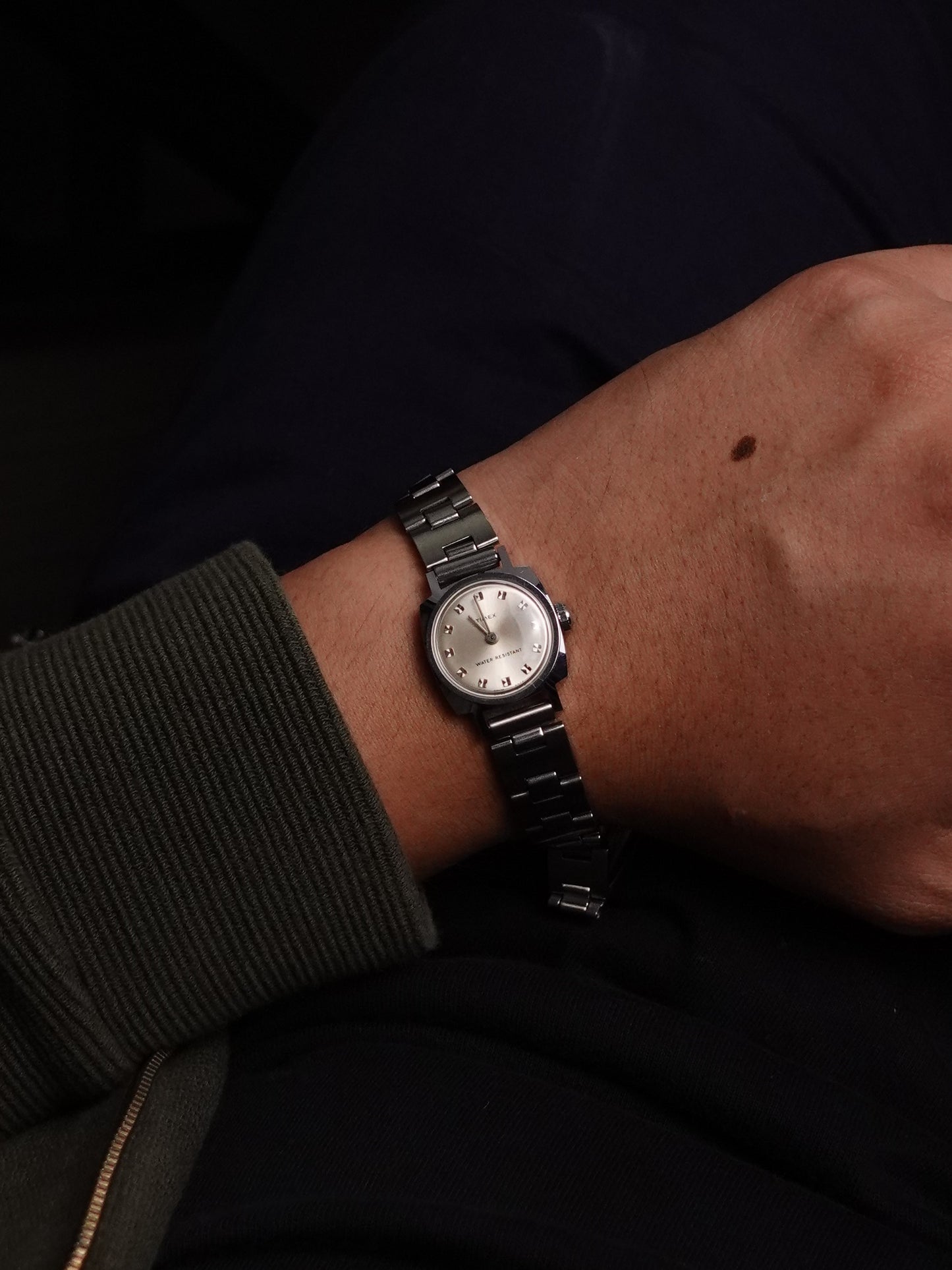 1960s Ladiex Timex Sunburst Grey Manual winding New Old stock.