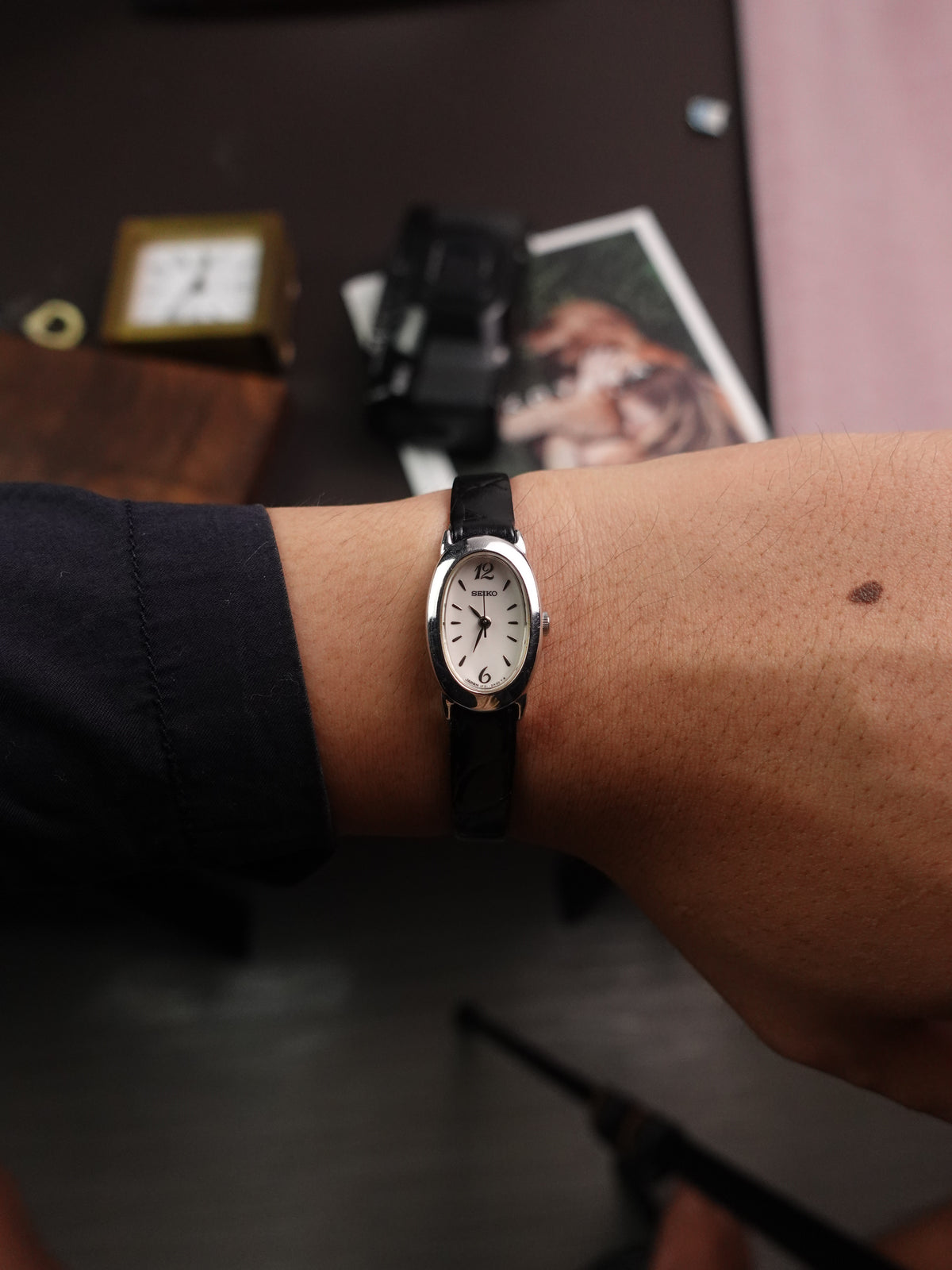 Seiko Ladies "Baignoire" Mini in steel
