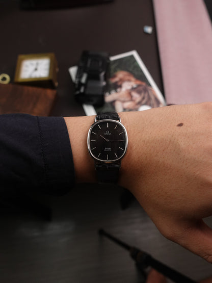 Omega De-ville Elipse Waffle dial (with glass and dial scratches)