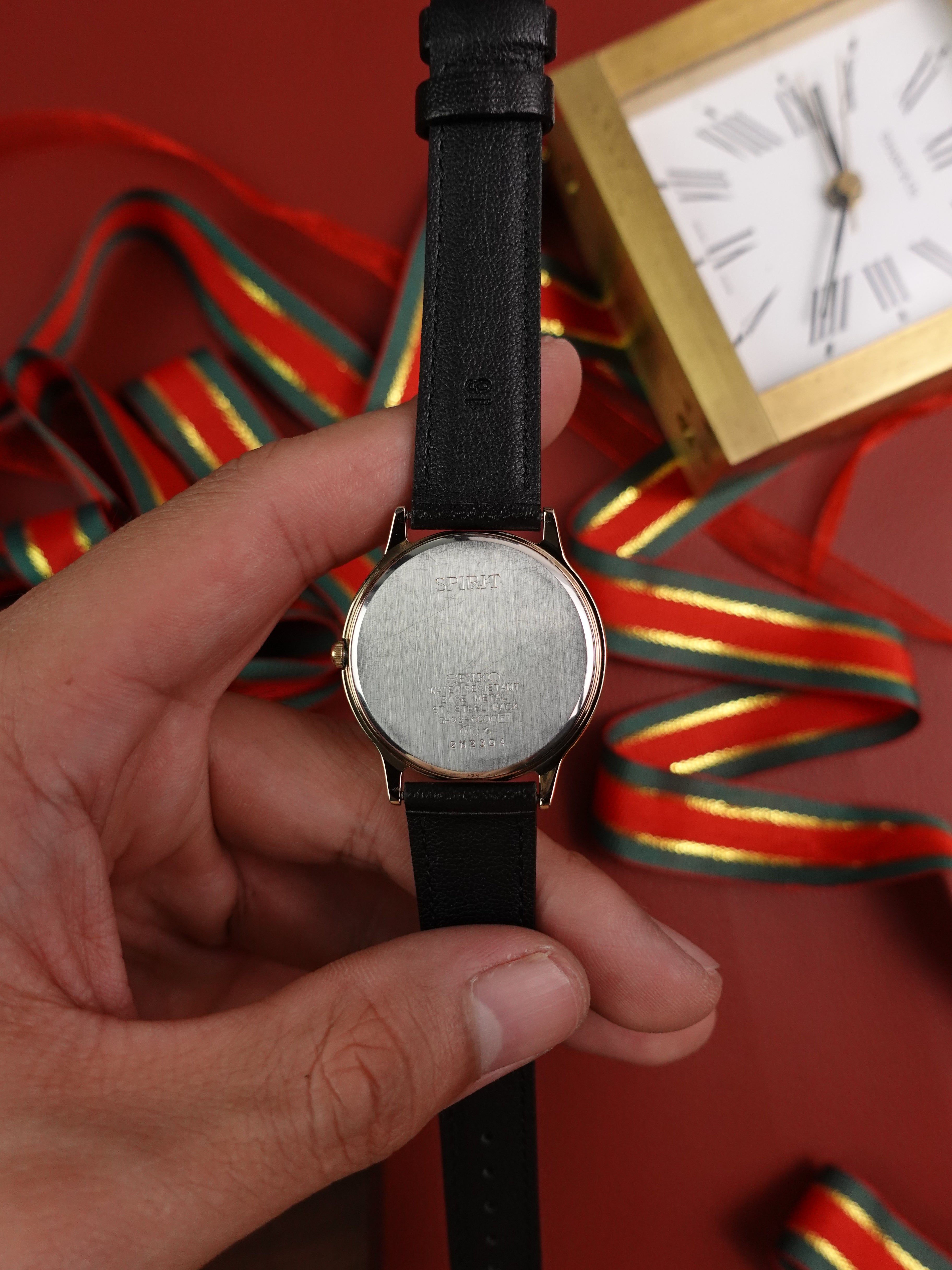 Seiko Contemporary Basic Day Date 5H23 - 6000 (champagne case