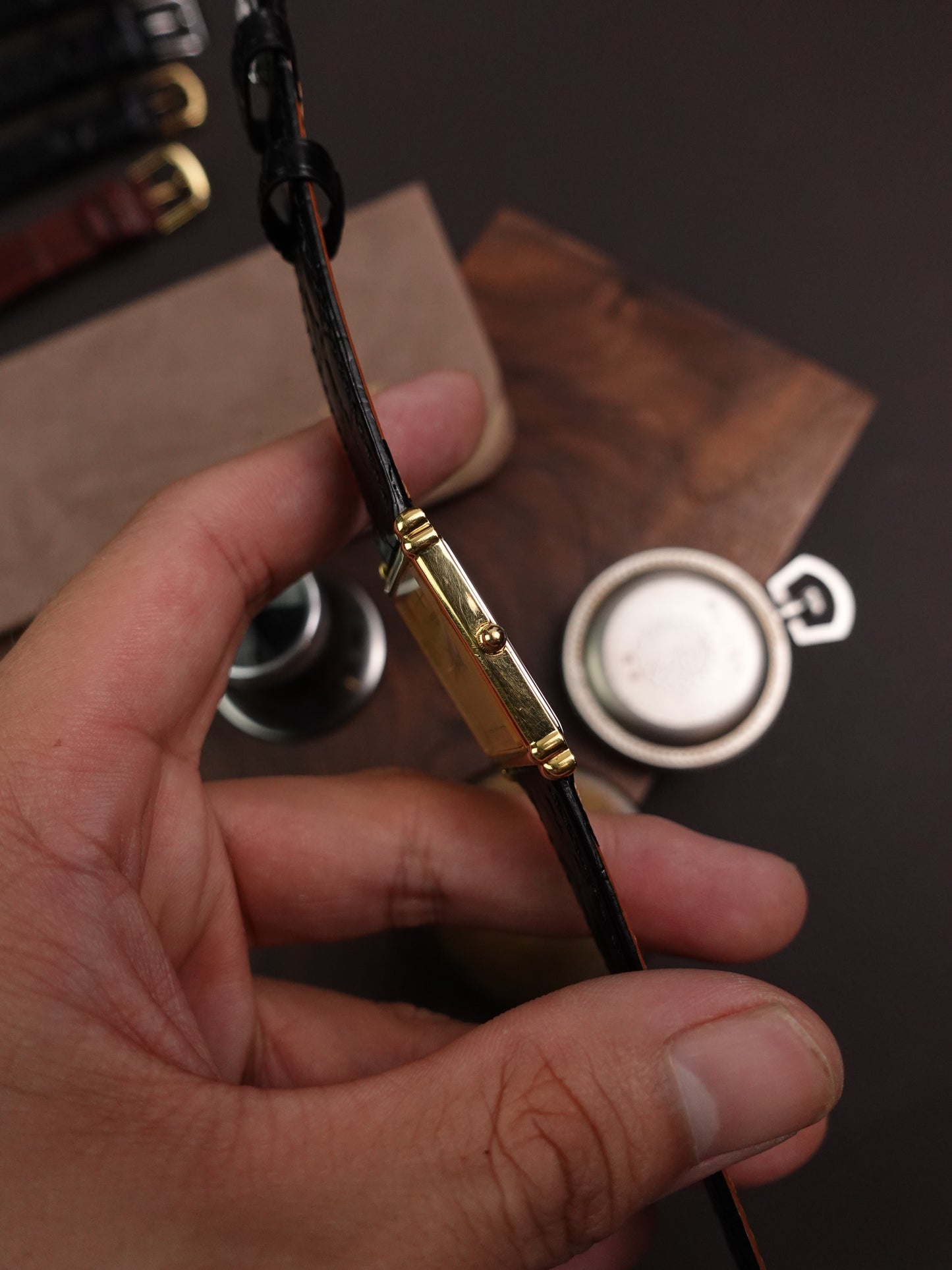 Seiko Quartz Art-Deco Case and Sector Dial 9021-5270 Circa. 1984