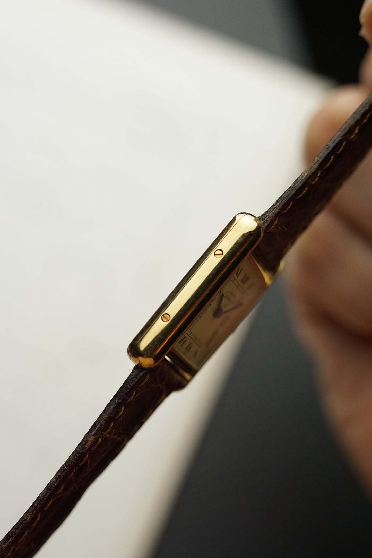 Must de Cartier Tank Small Vermeil 925 case