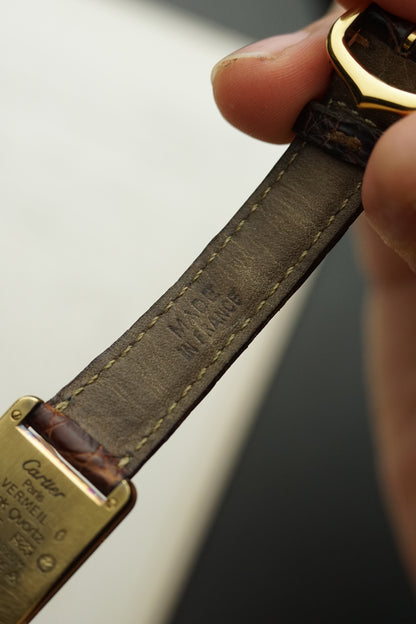 Must de Cartier Tank Small Vermeil 925 case