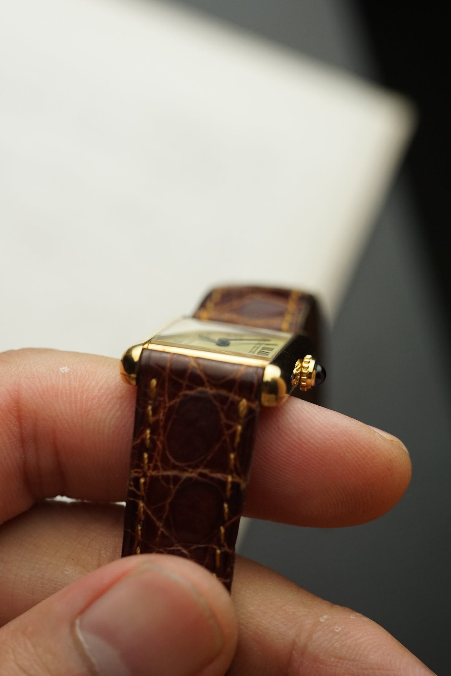 Must de Cartier Tank Small Vermeil 925 case