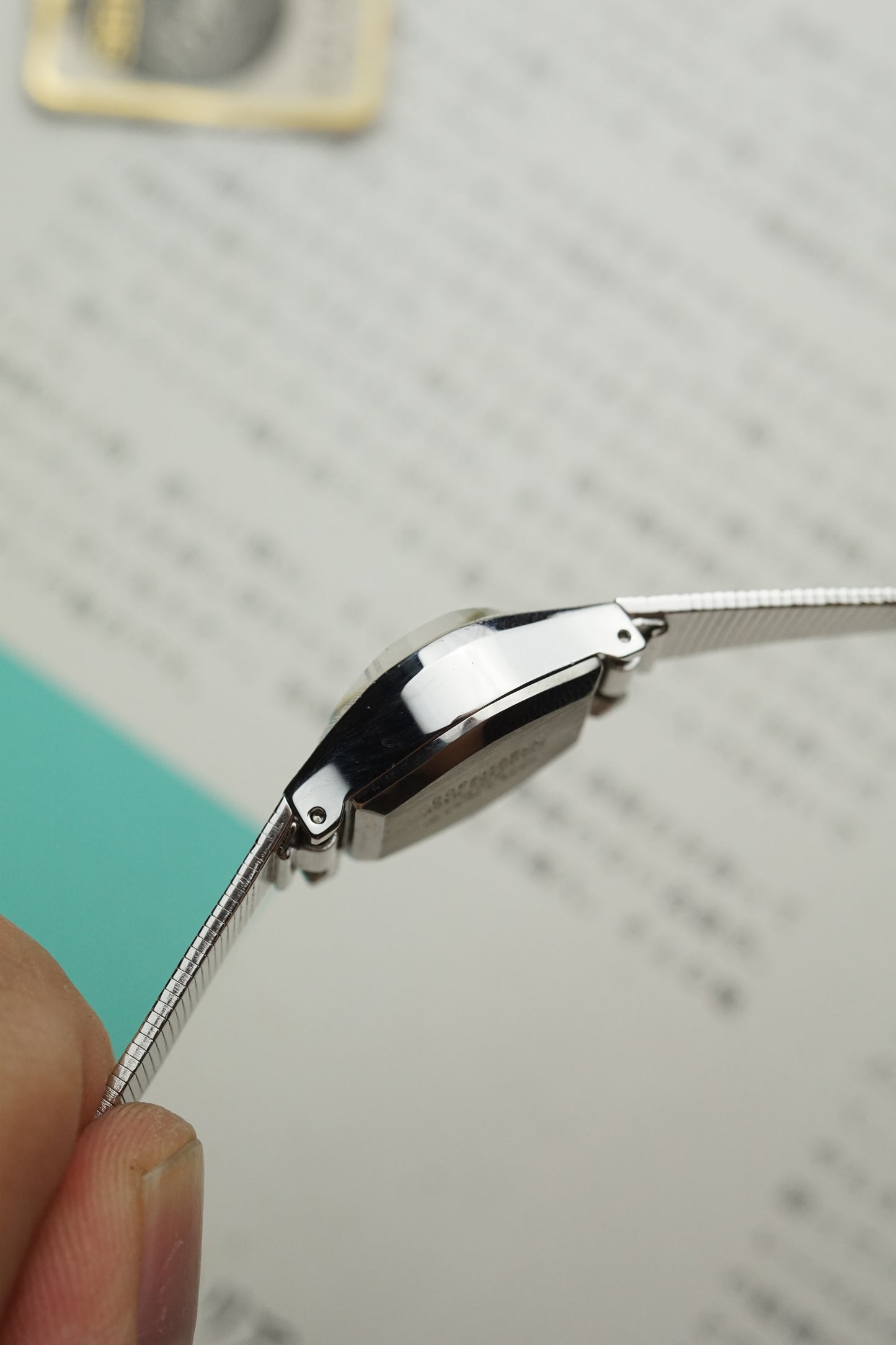 Orient Stone Dial bracelet Faceted Glass