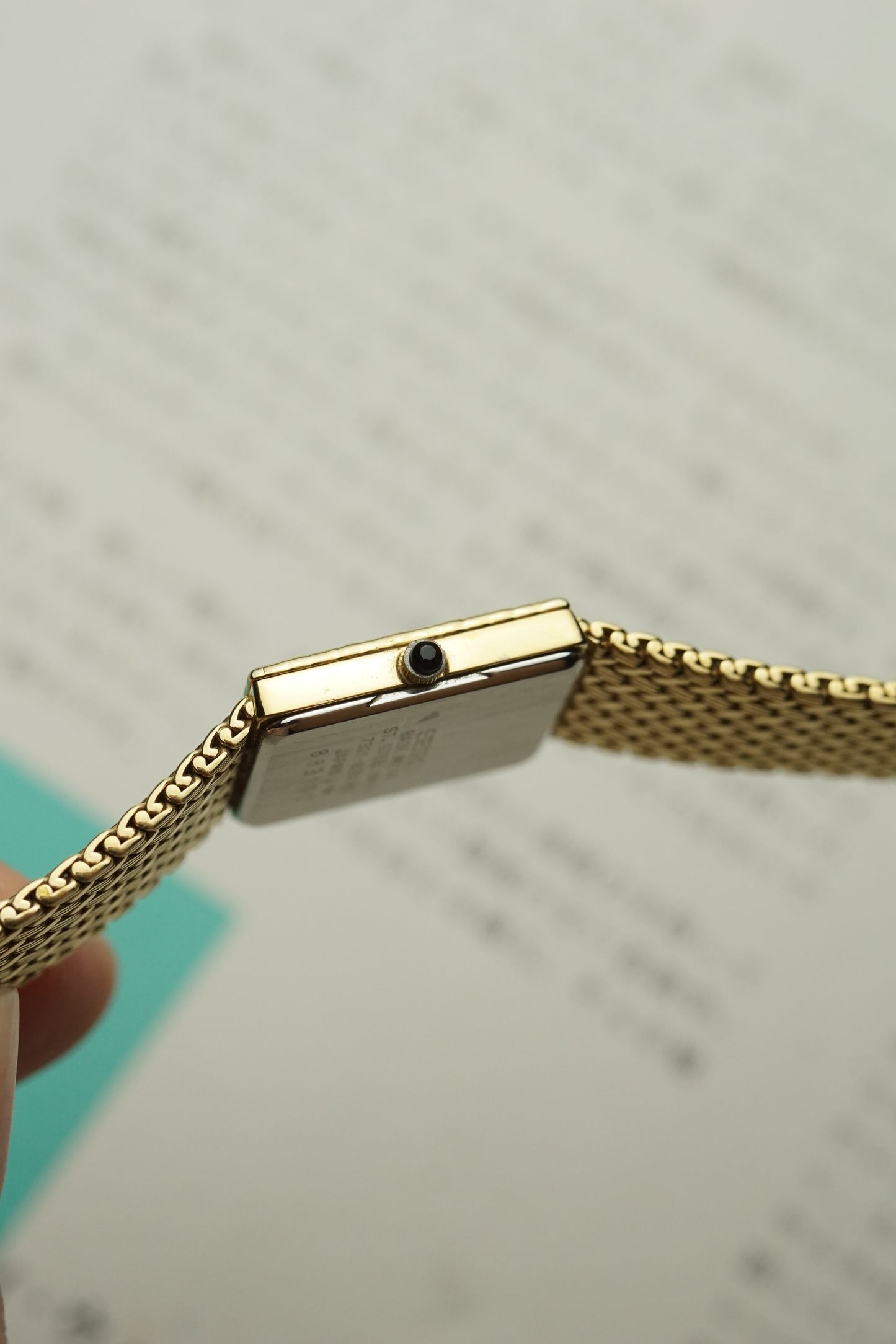 Seiko Exceline Tank Bracelet in Gold