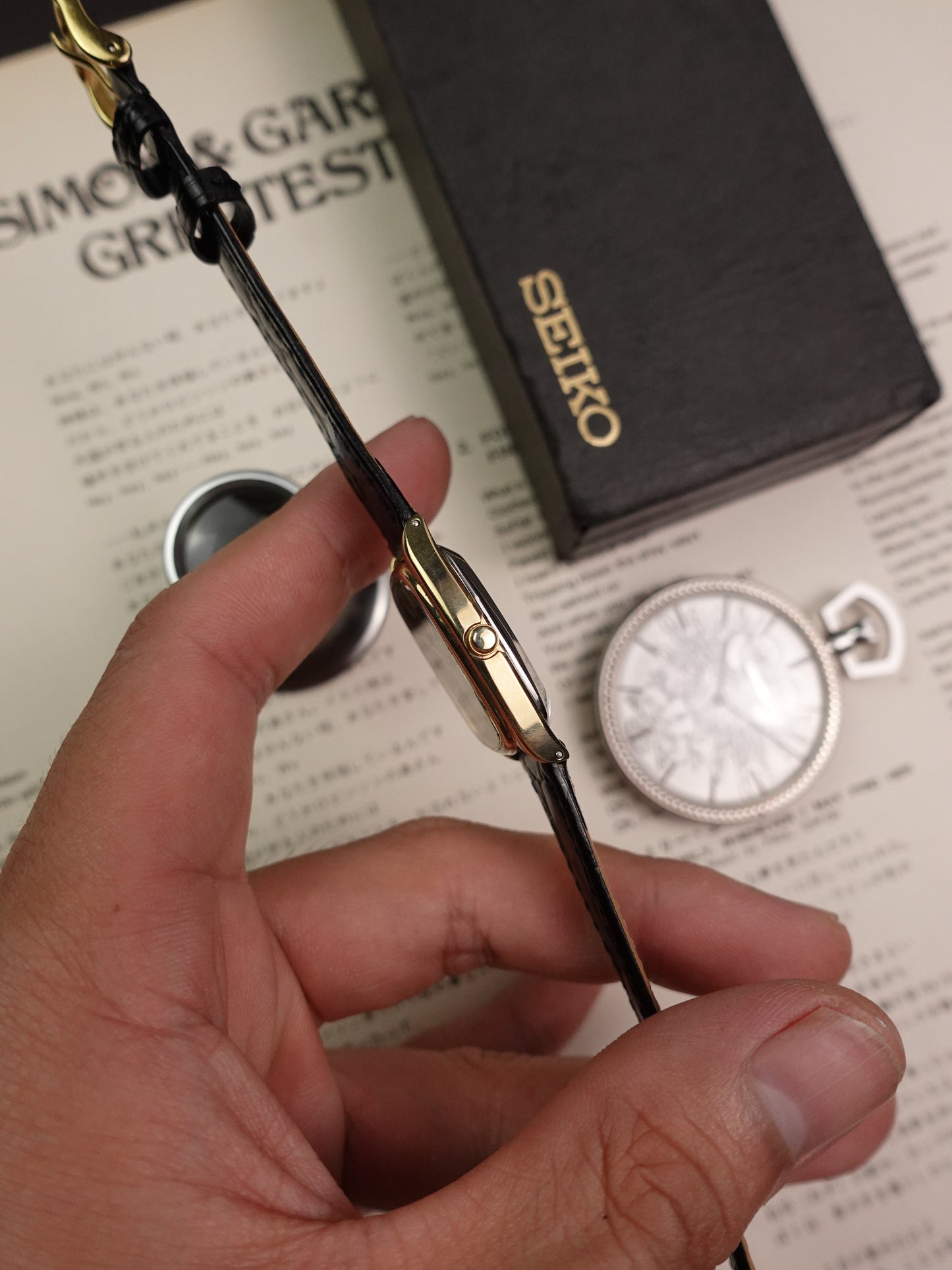 Seiko Quartz Ember Chocolate Brush dial Unisex 4720-5100 Circa 1978