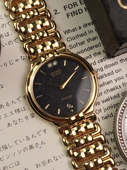 Seiko Phoenix Satin Dial on Multi-link Bracelet (NOS condition) 7N29-6A80 Circa 1991
