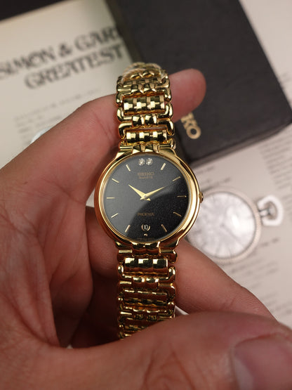 Seiko Phoenix Satin Dial on Multi-link Bracelet (NOS condition) 7N29-6A80 Circa 1991