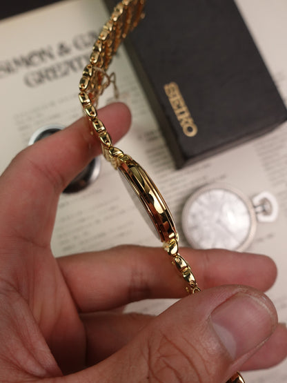 Seiko Phoenix Satin Dial on Multi-link Bracelet (NOS condition) 7N29-6A80 Circa 1991