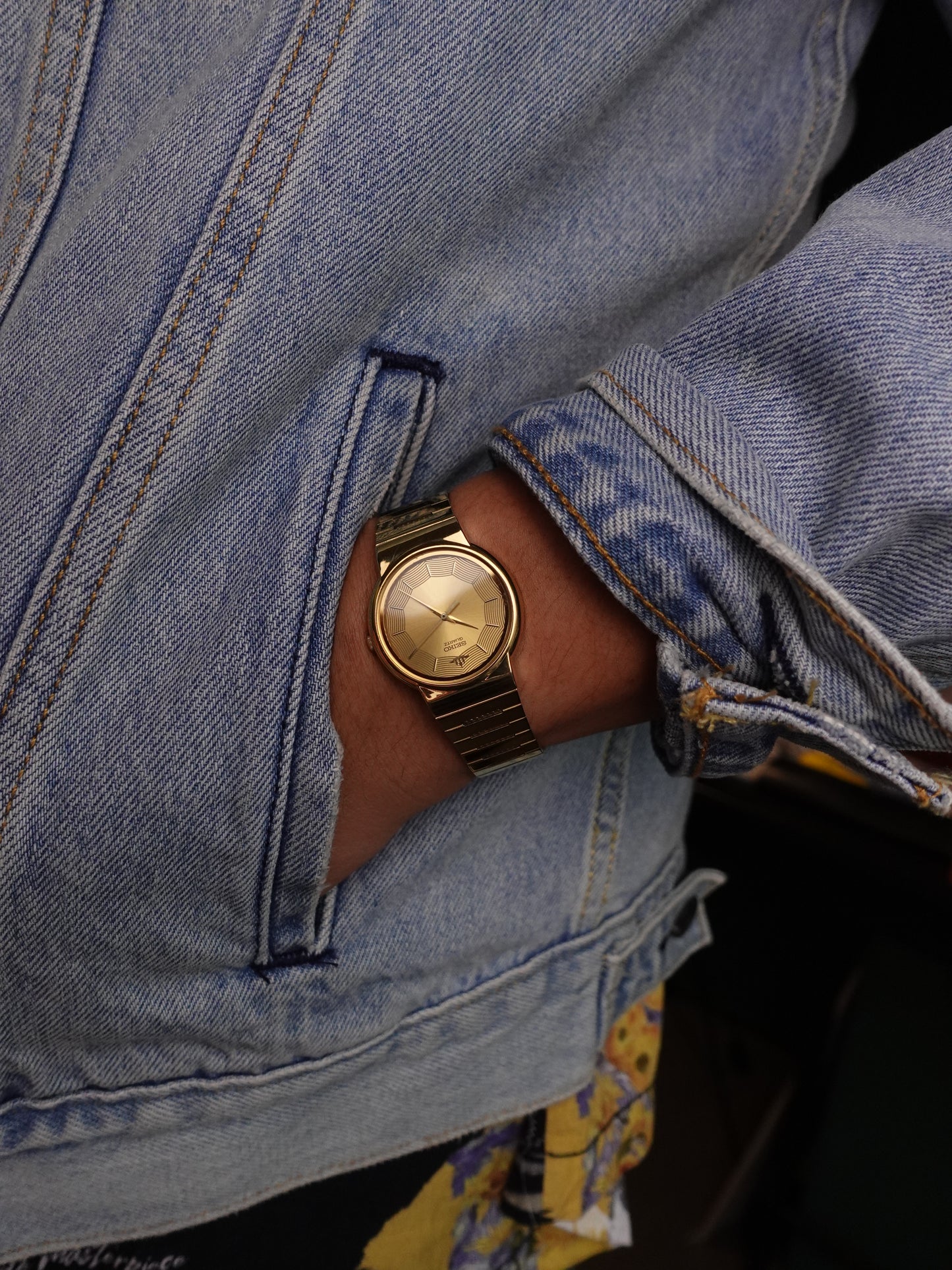 Seiko Galaxy 'Cob Web' dial  5Y91-6080 Circa 1990