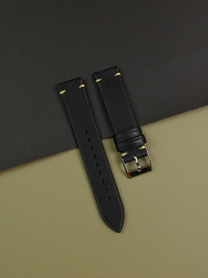 Buttero Leather Strap in Black