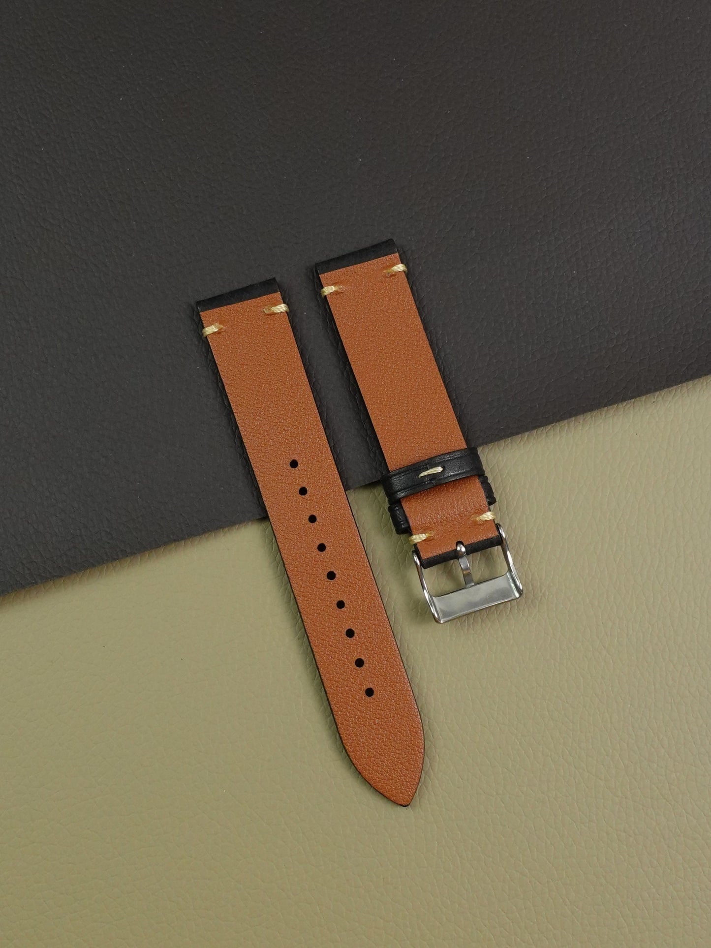 Buttero Leather Strap in Black
