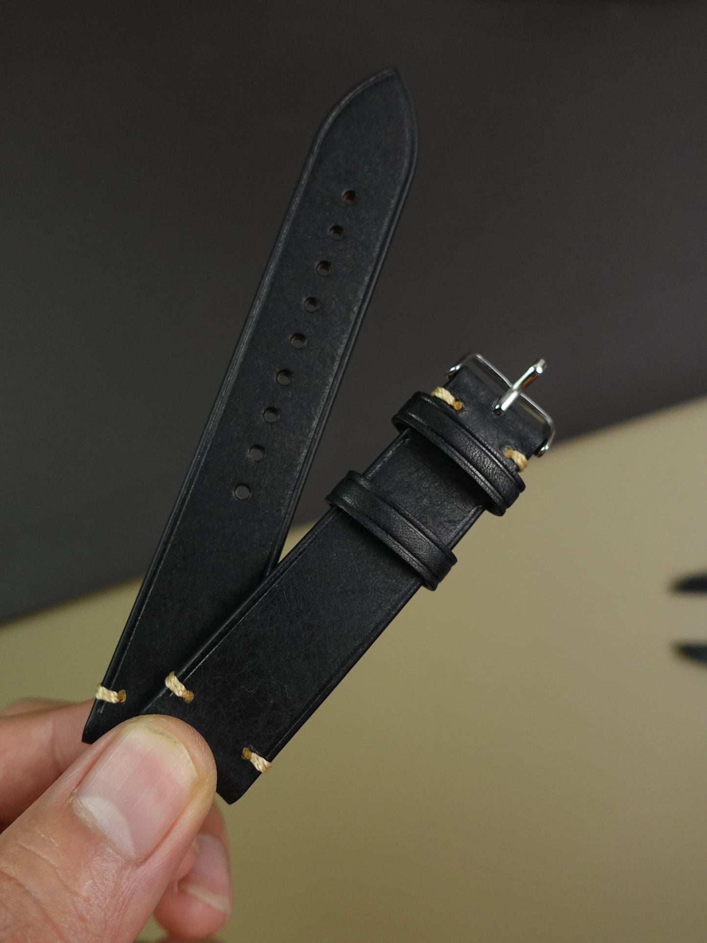 Buttero Leather Strap in Black