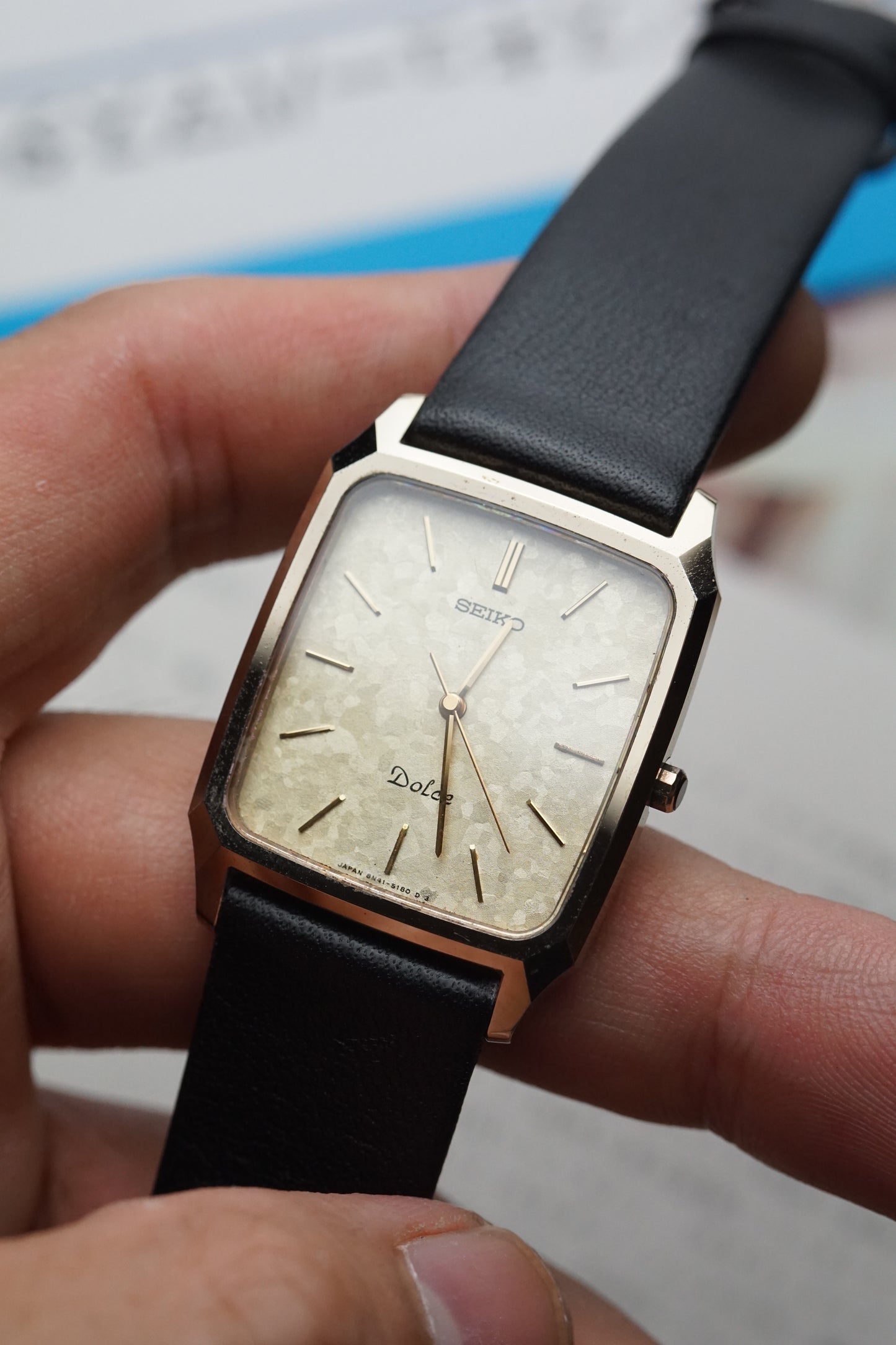 Seiko Dolce Goldflake Dial Tungsten Carbide Case