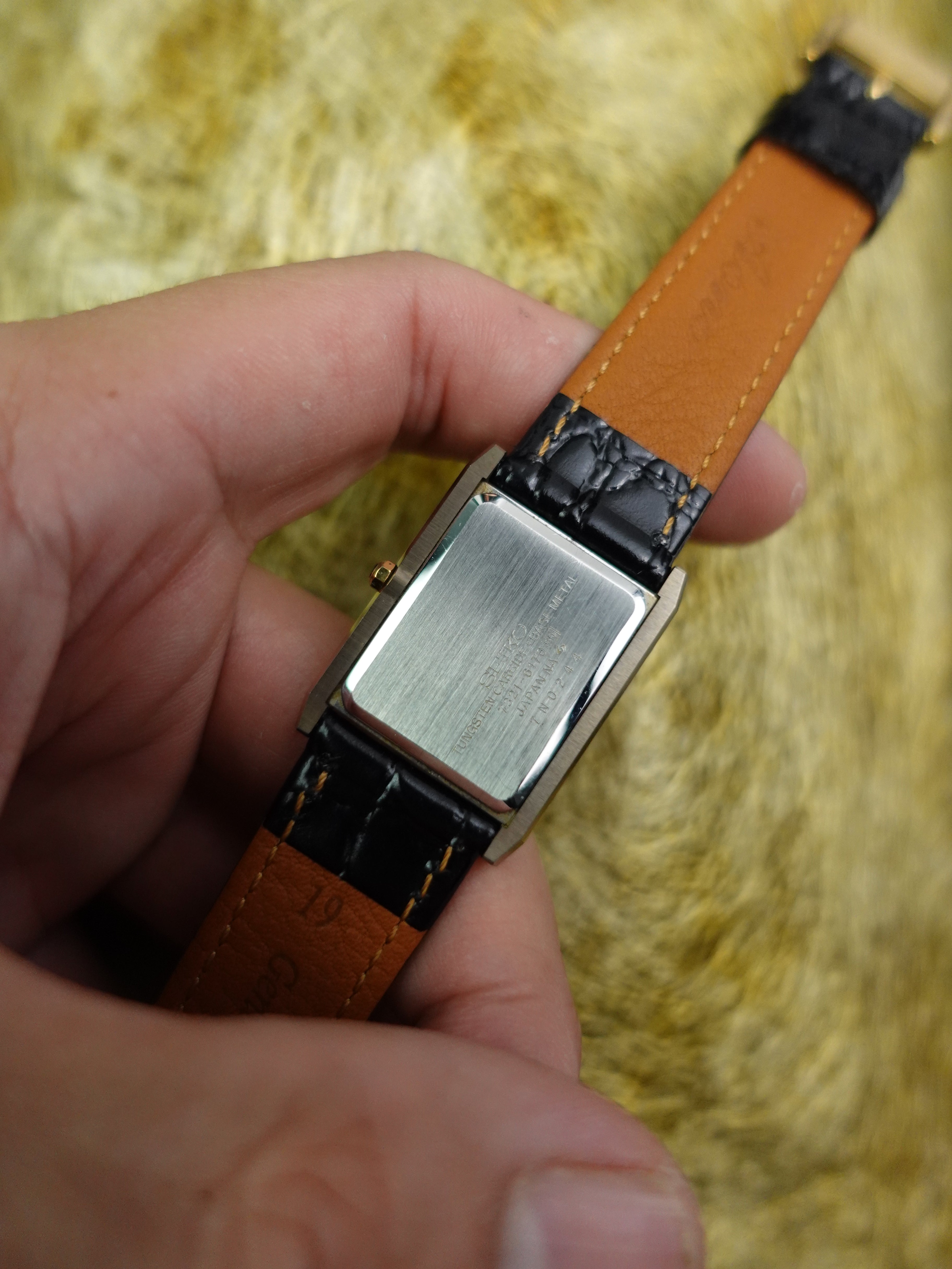 Seiko Dolce Tapestry Dial Tungsten Carbide Scratch Resistant 7321