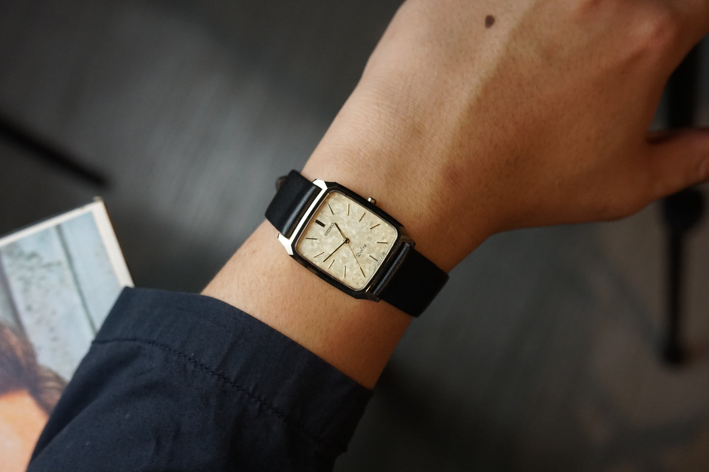 Seiko Dolce Goldflake Dial Tungsten Carbide Case