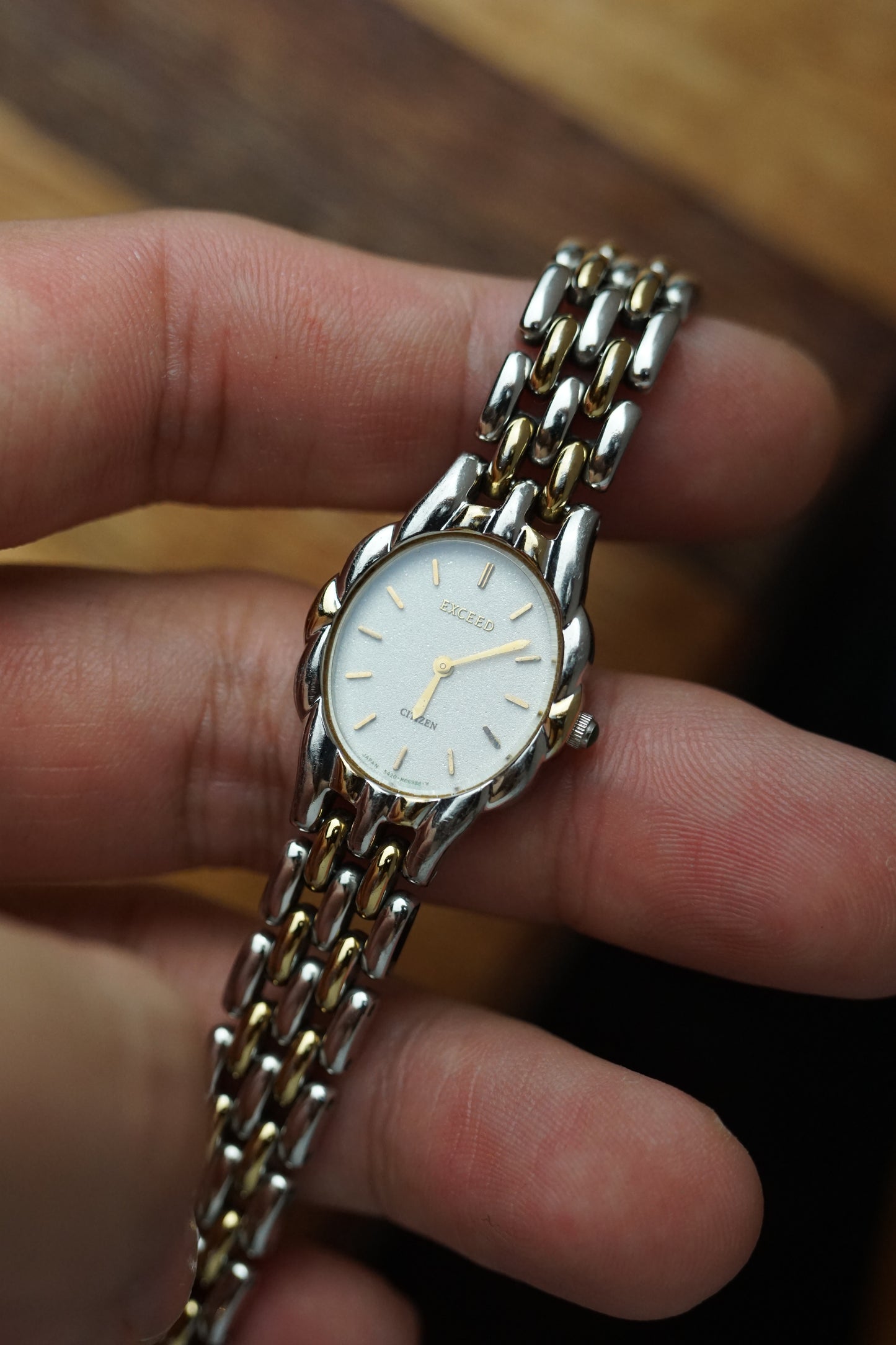 80s Citizen Exceed 2 tone bracelet