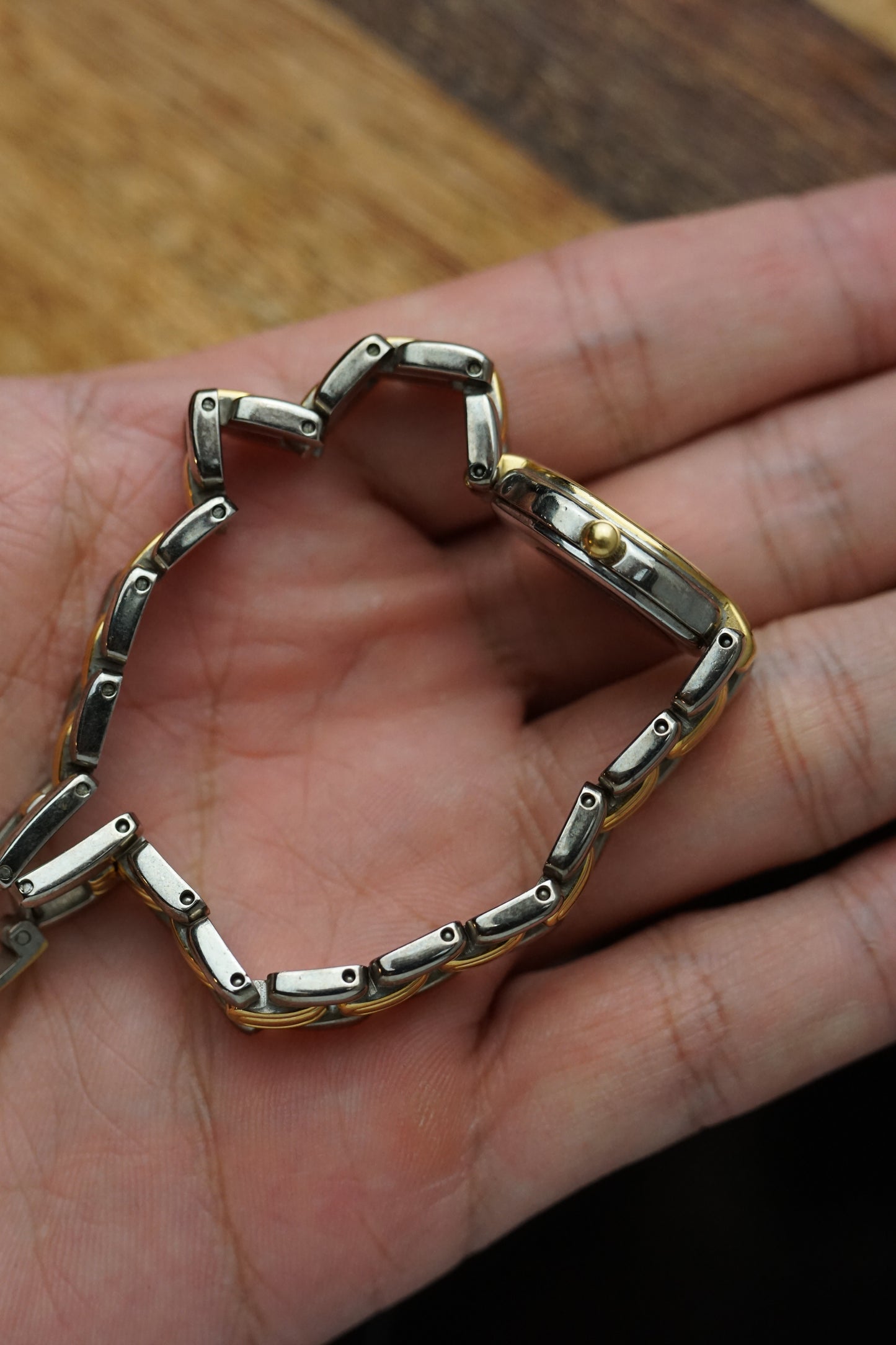 80s Citizen 2 tone bracelet with icyflake dial