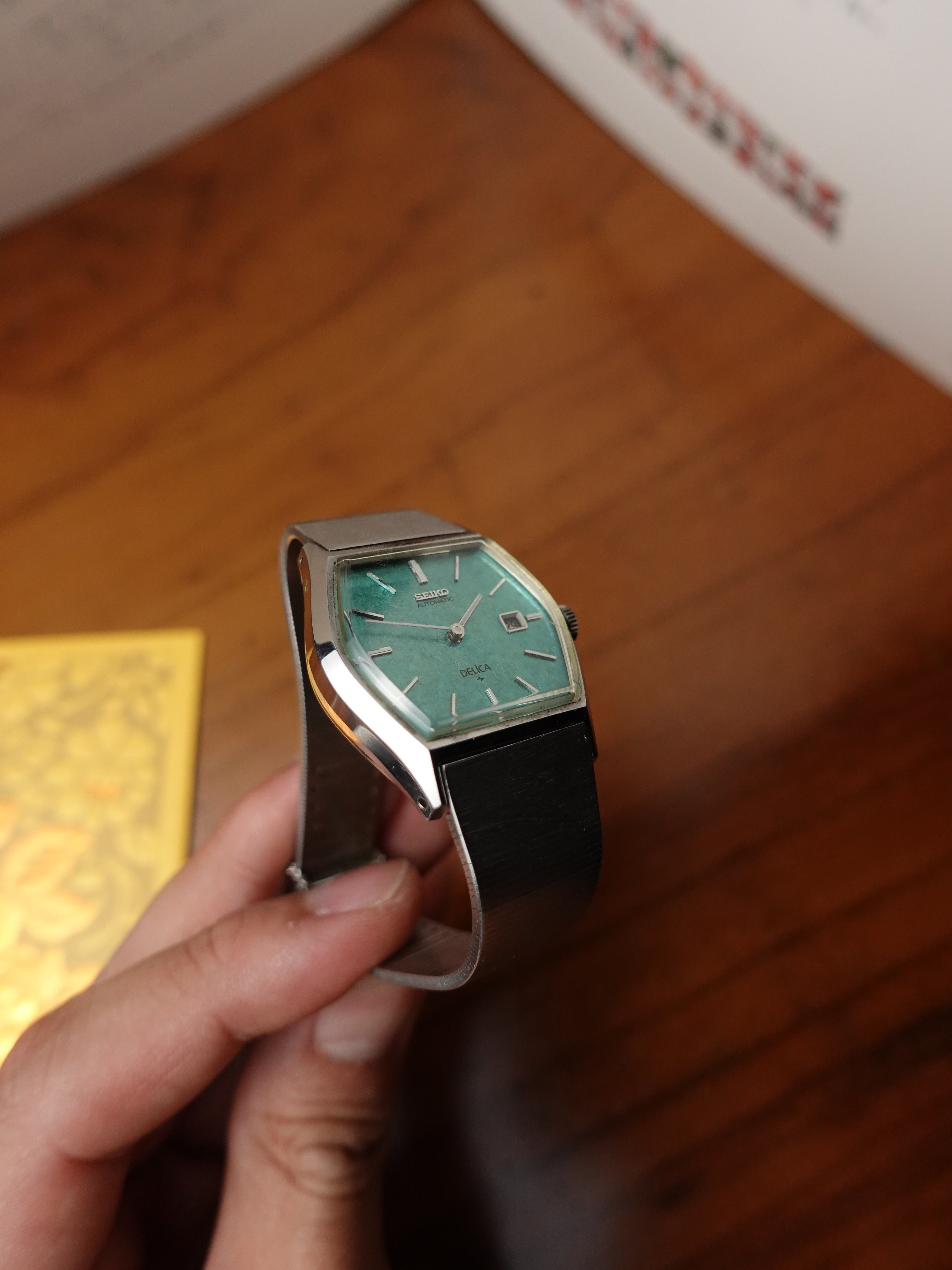 Seiko Delica Textured Emarald Green Manual winding 2415-7040 – My