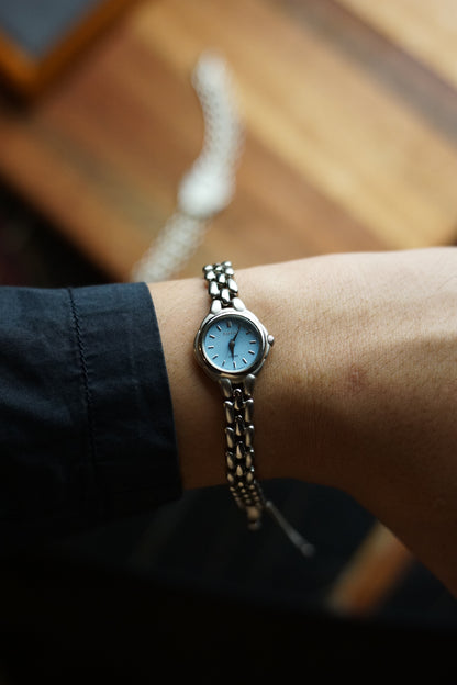 Citizen Cletia steel bracelet on skyblue dial