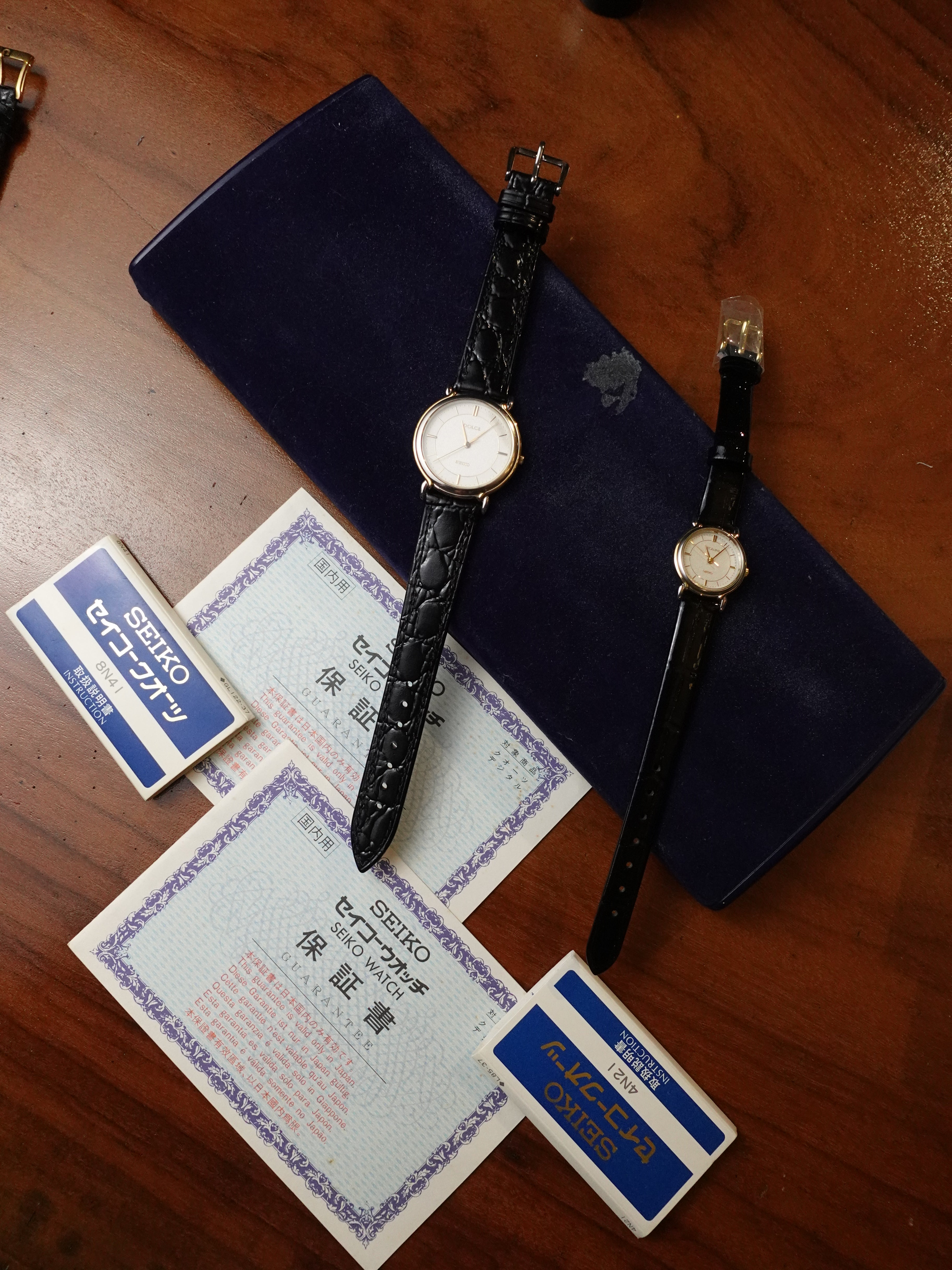 Seiko Dolce Exceline Couple set 7-11 20th anniversary piece. Circa