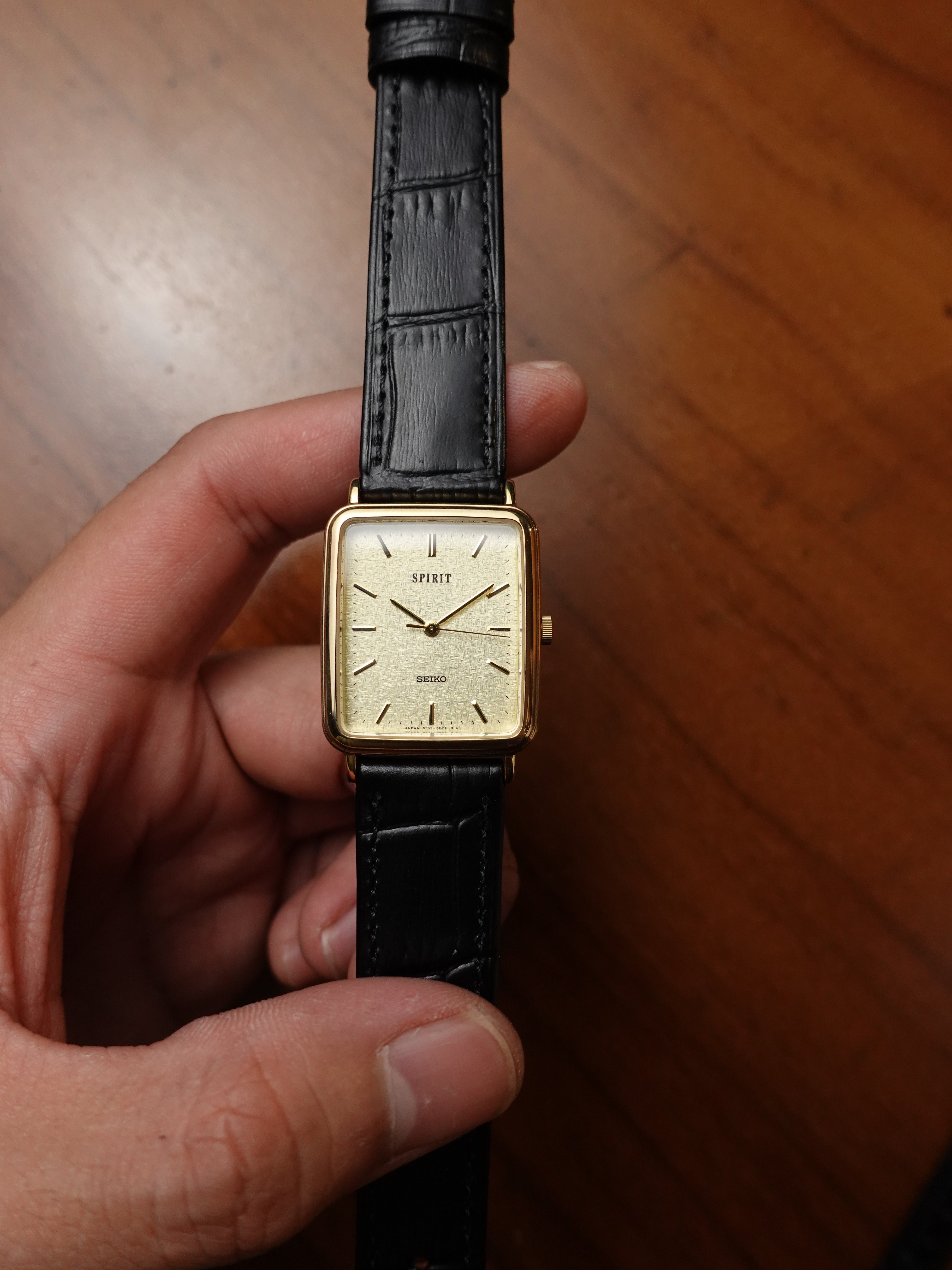 Seiko Spirit Tank Couple set 5E21-5B50 1F21-5B30 Circa.1997 Full