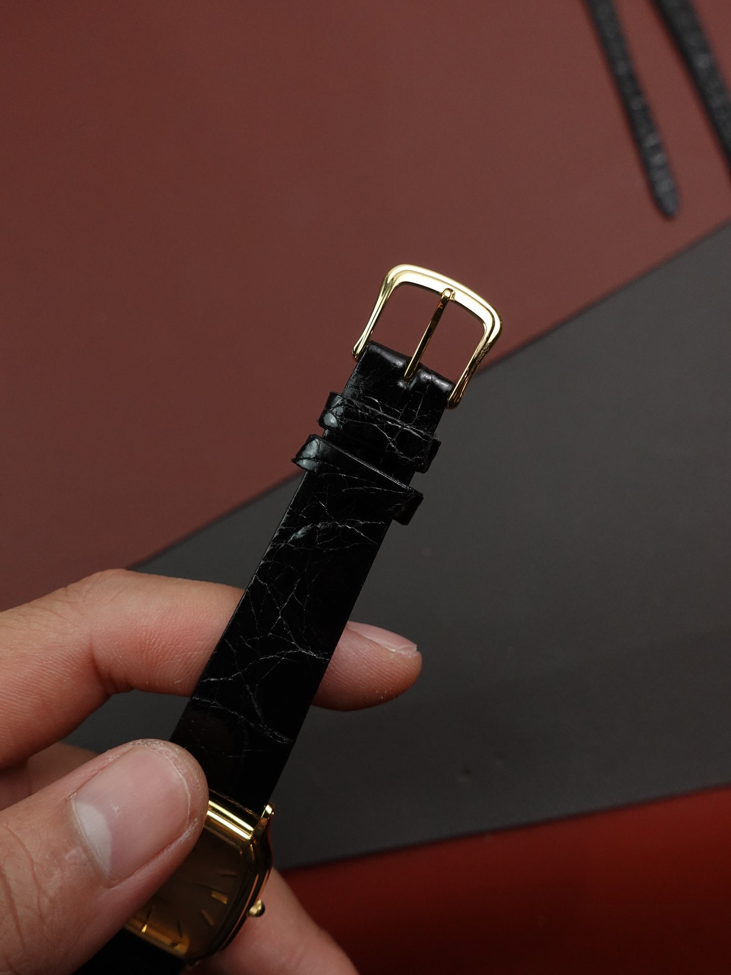 Seiko Dolce oblong tank 5E31-5B30 Circa. 1993 original strap and buckle