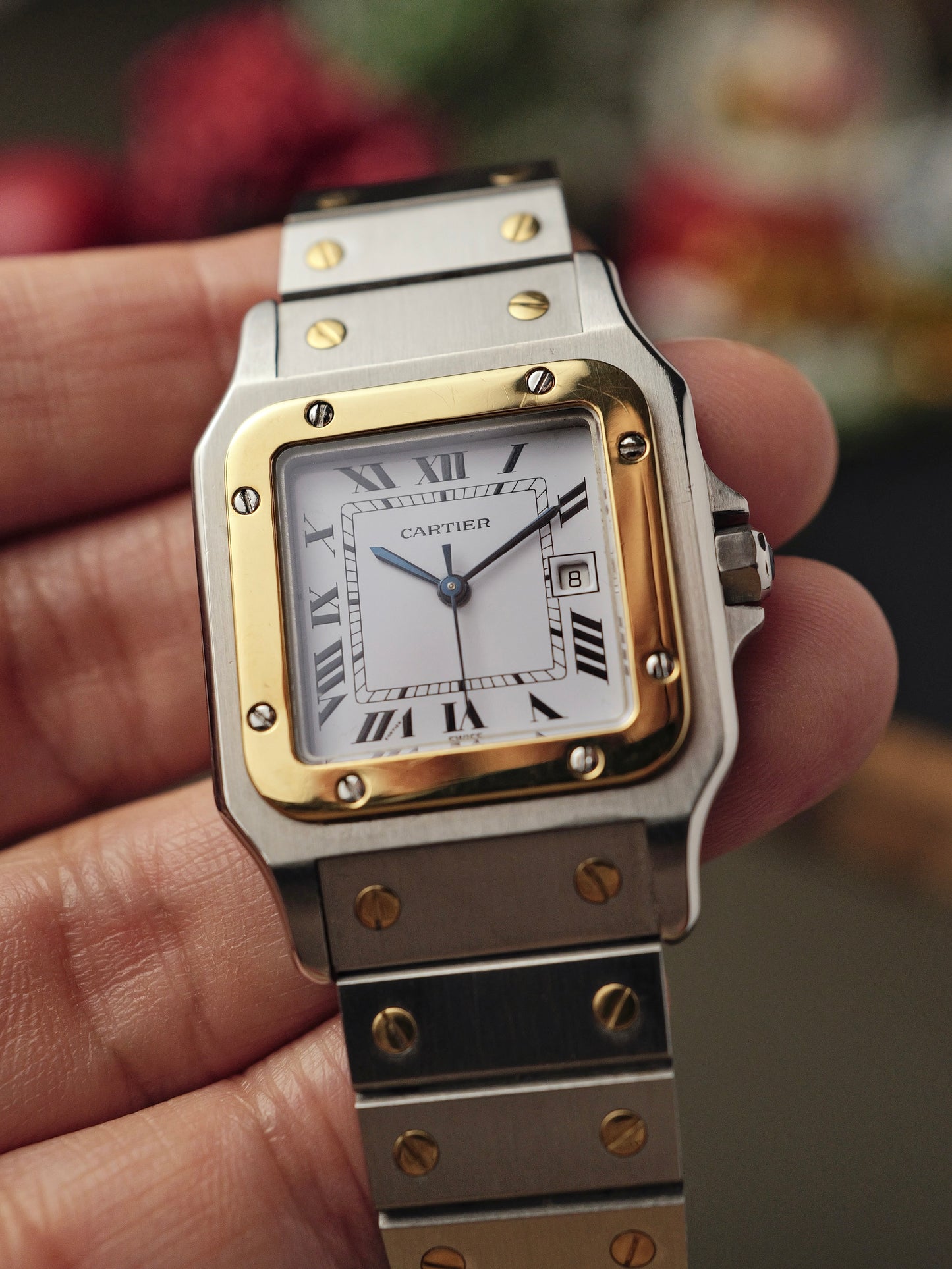 Cartier Santos Carrée Steel & 18K Gold Ref. 2961 (circa late 70s/early 80s)