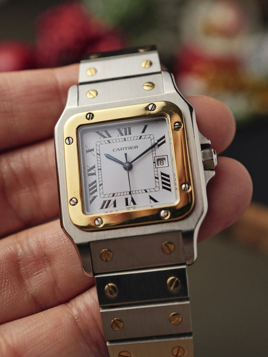 Cartier Santos Carrée Steel & 18K Gold Ref. 2961 (circa late 70s/early 80s)