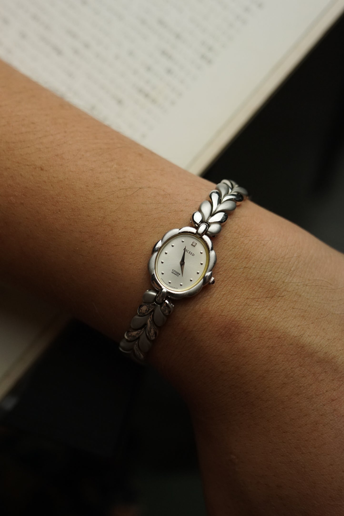 citizen exceed full 925 silver case bracelet quartz