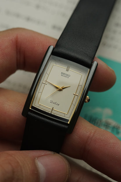 seiko dolce black ceramic case tank