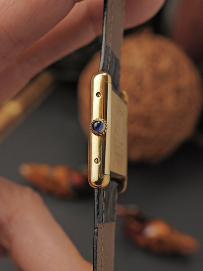 Cartier Tank Vermeil “Tuxedo” LM (circa 1980s)