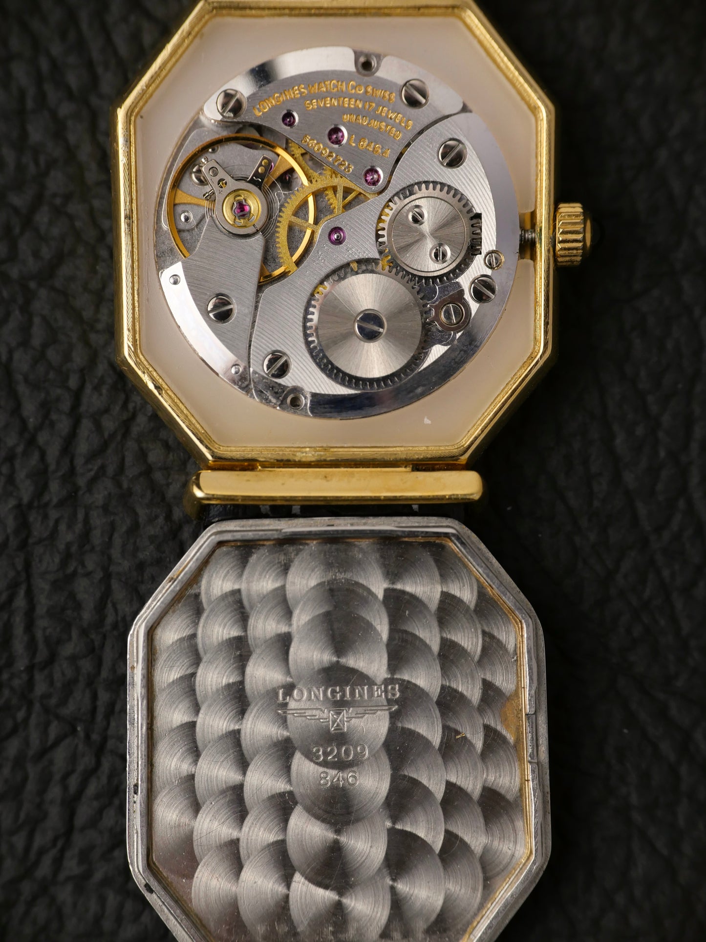 Longines “Octagon” Black Gilt Ref. 3209 (circa 1969)