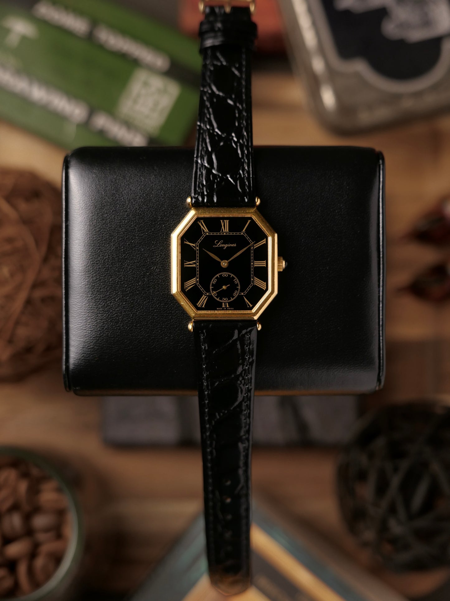 Longines “Octagon” Black Gilt Ref. 3209 (circa 1969)