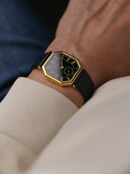 Longines “Octagon” Black Gilt Ref. 3209 (circa 1969)