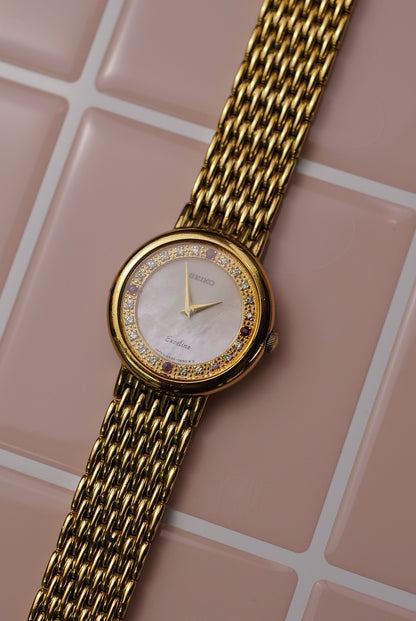 Seiko Exceline Mother of Pearl "RUBY' 4N20-0380