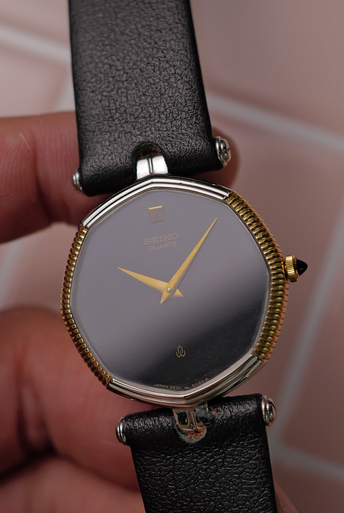 Seiko Quartz Octa "Coin Bezel" Circa. 1980