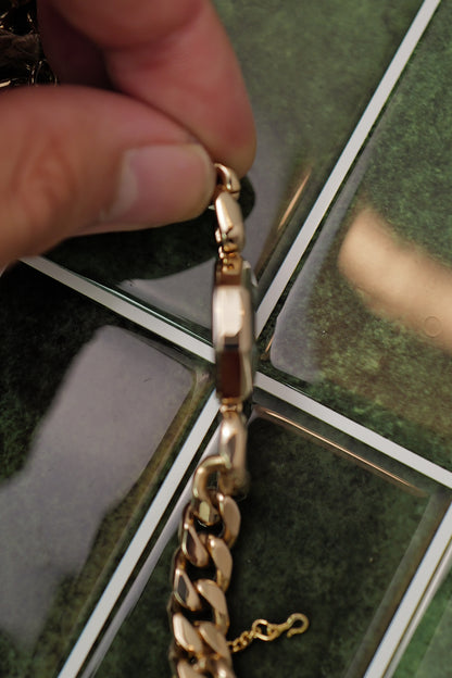 Seiko Alba Octa Cuban Chain Integrated Bracelet Circa. 1990s
