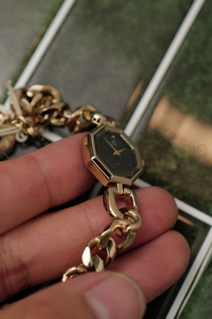 Seiko Alba Octa Cuban Chain Integrated Bracelet Circa. 1990s