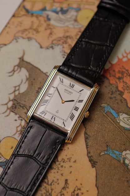 Seiko Quartz Tank Art-deco case Circa.1982