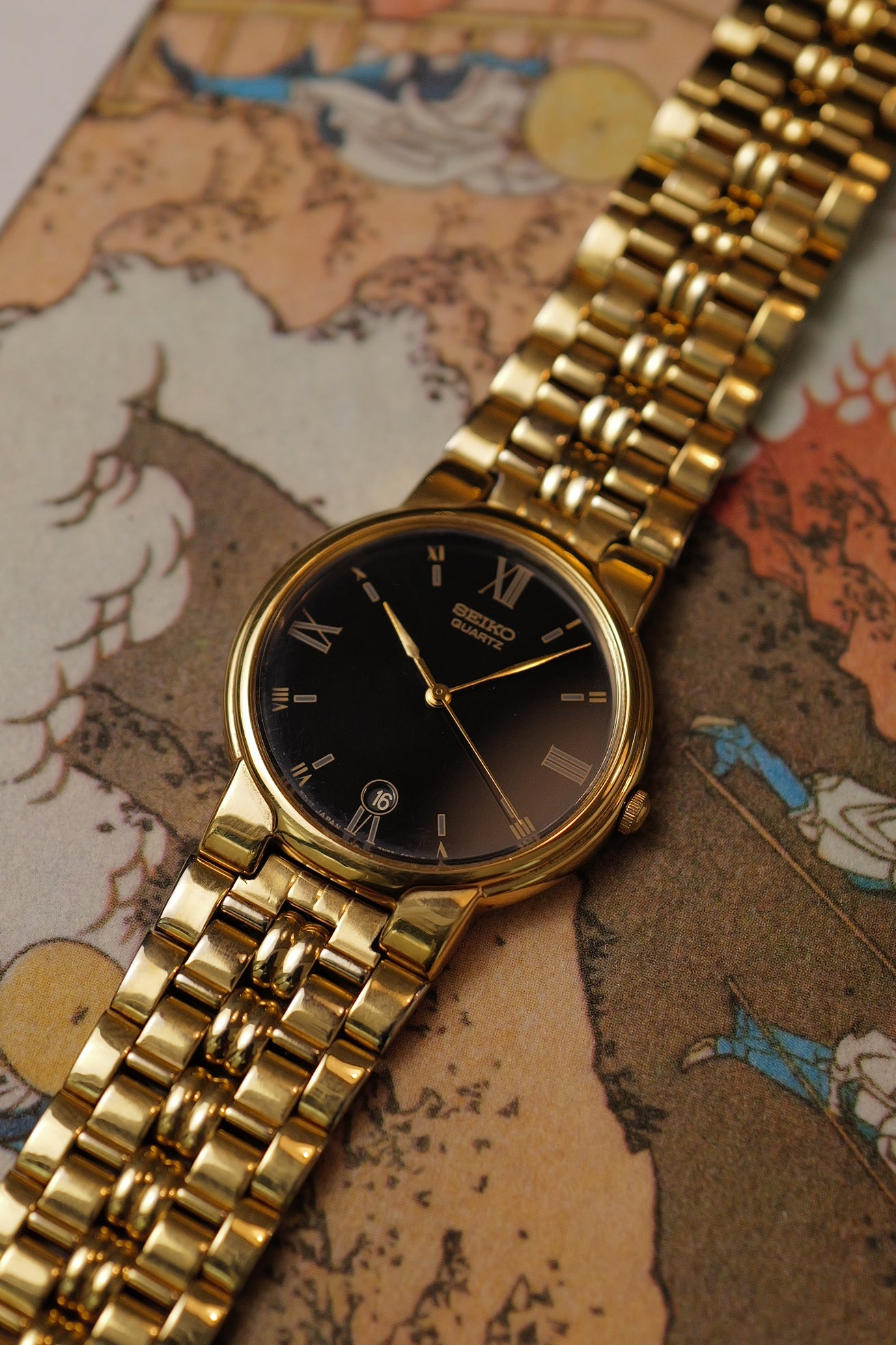 Seiko Quartz "Golden Royale" with date Circa. 1993