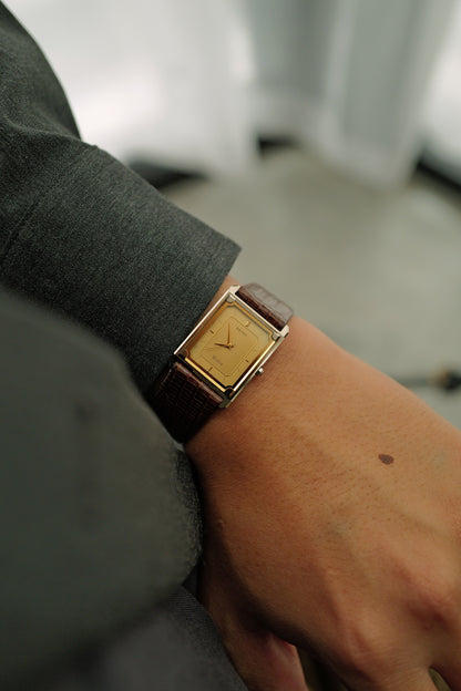 Seiko Dolce Art-Deco Tungsten Carbide. Circa.1987