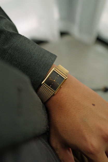 Orient Quartz Tank "Stripes" Dial Circa. 1990s