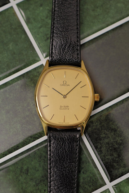 Omega De Ville “Tonneau” Ref. 191.0074.1 (Circa 1969) with original buckle and strap