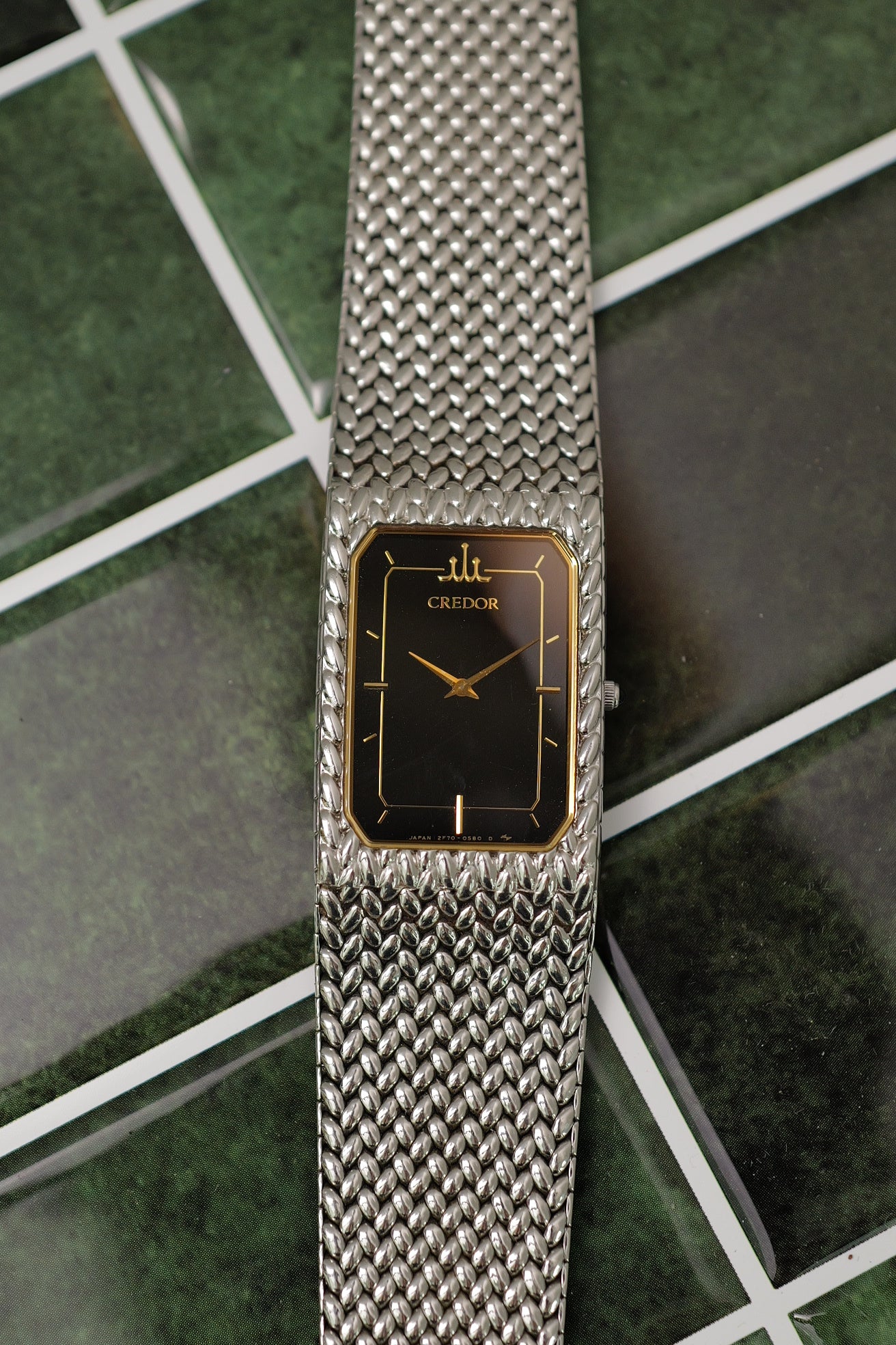 Seiko Credor integrated Bracelet "Onyx" Circa.1993